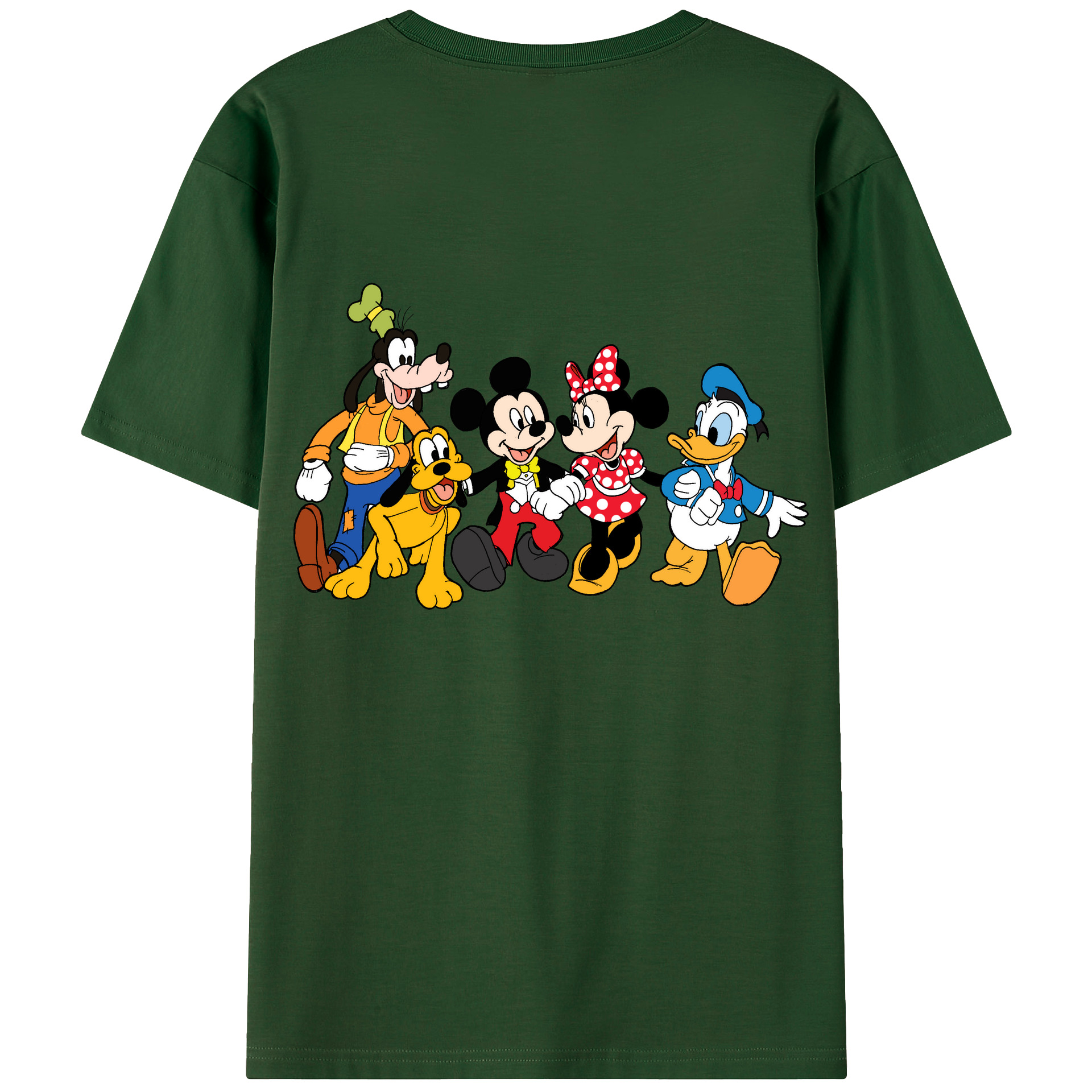 （画像用） ミッキーマウス Mickey Mouse 綿100％半袖Tシャツ（背面プリント）